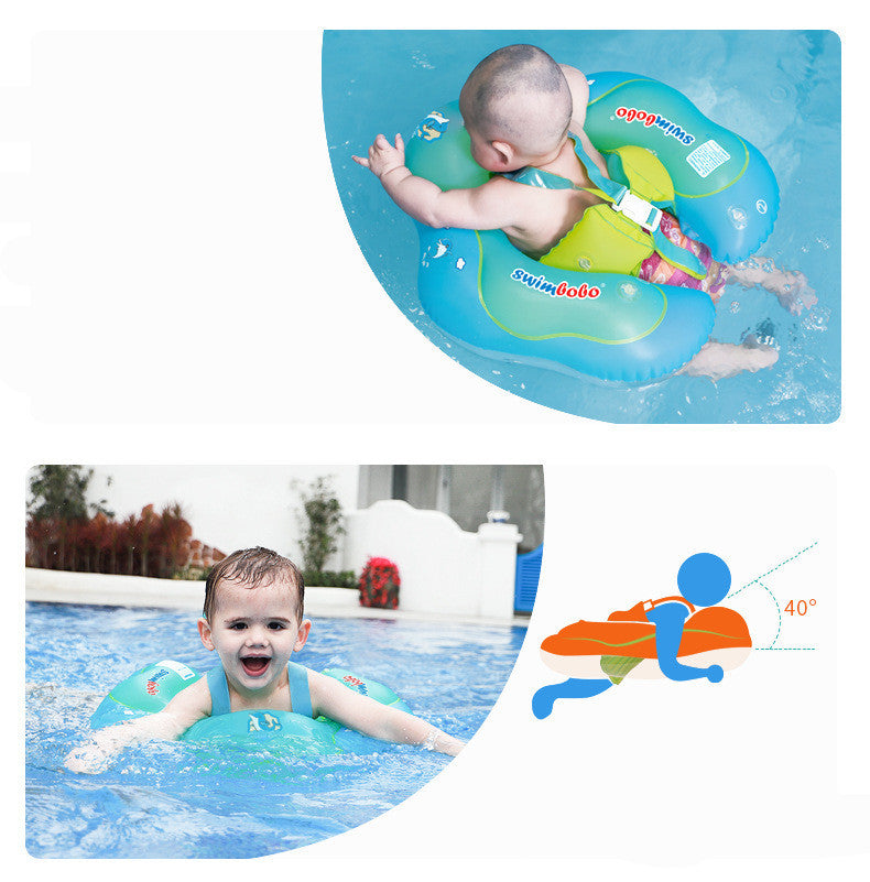 New Baby Swimming Lying Ring Anti-choking Water Anti-Rolling Underarm Ring