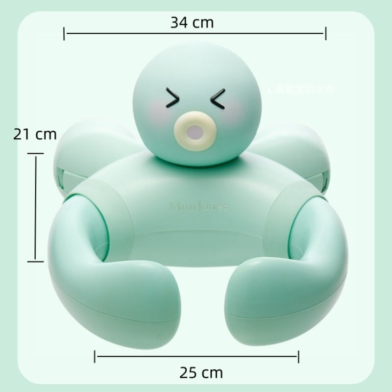 MiniJones Baby Standing Bath Support Wall Mount Adjustable Height Suction Cup Bathtub Shower Holder For Above 9 Months