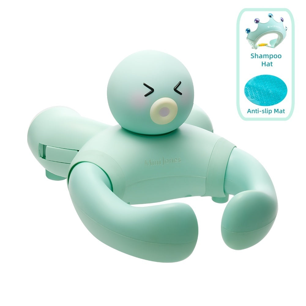 MiniJones Baby Standing Bath Support Wall Mount Adjustable Height Suction Cup Bathtub Shower Holder For Above 9 Months