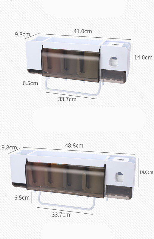 Hanging dust-proof toothbrush holder wash set