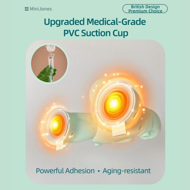 MiniJones Baby Standing Bath Support Wall Mount Adjustable Height Suction Cup Bathtub Shower Holder For Above 9 Months