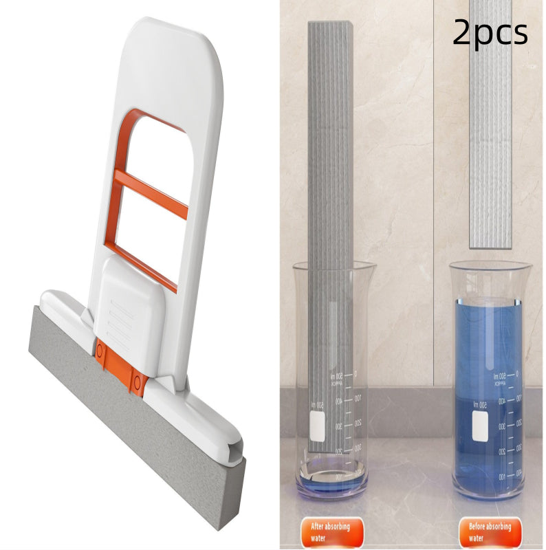 Handheld Mini Foldable Desktop Mop Small Cotton Mops Sponge Cleaning Tool For Bathroom Kitchen Desktop Glass Living Room Car